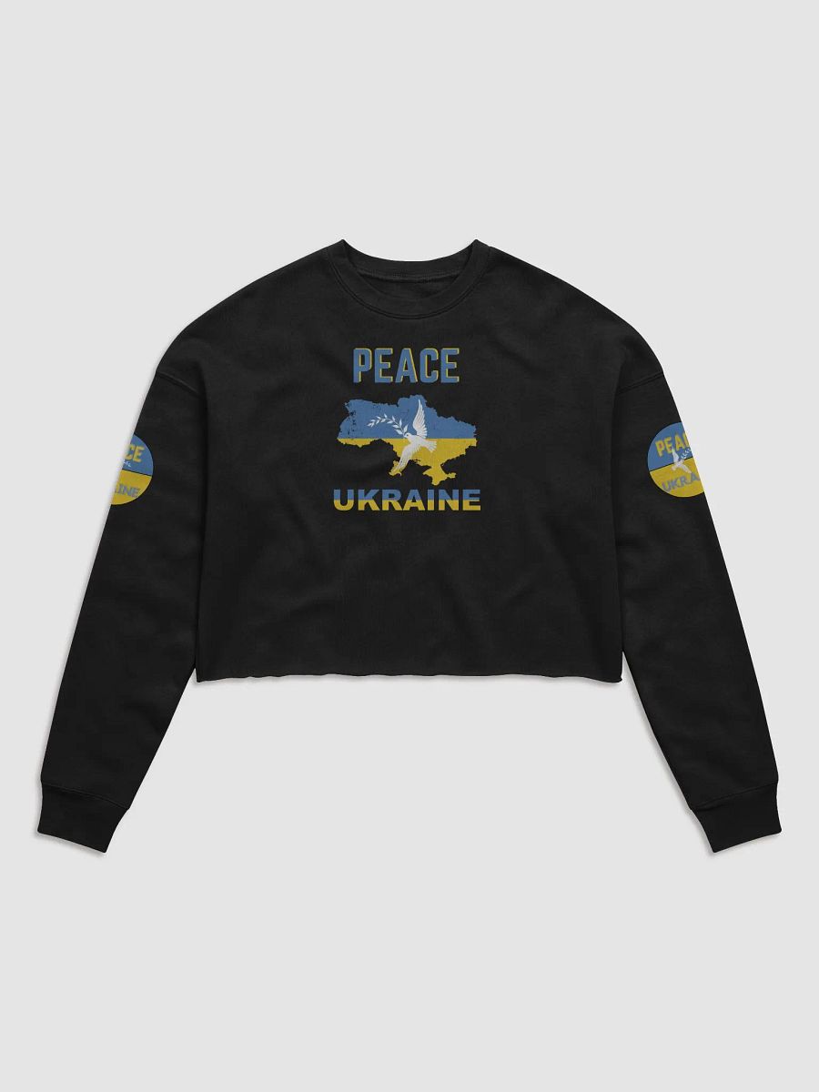 Peace in Ukraine Crop Sweatshirt product image (1)