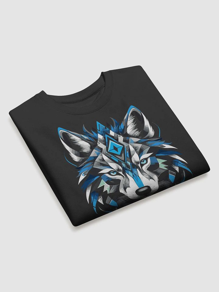 Tribal Wolf Symmetry - Premium Sweatshirt product image (2)