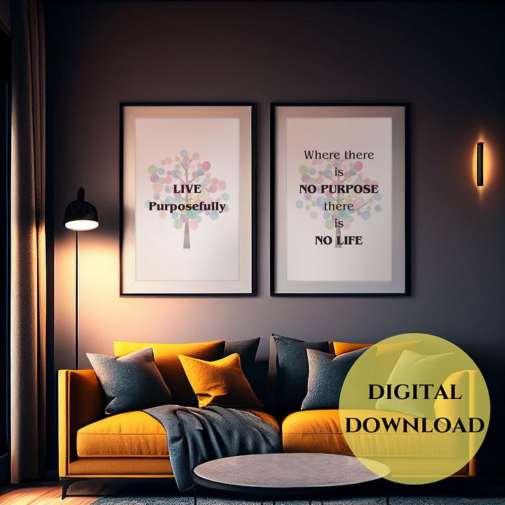 Live Purposefully Wall Art product image (1)