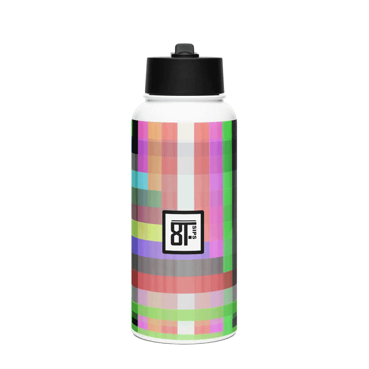 8T Sips Mosaic Stainless Steel Water Bottle product image (1)