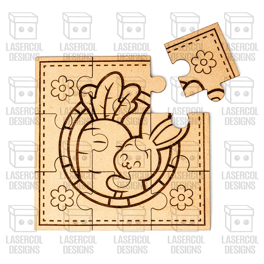 Easter Bunny Puzzles - Laser Cut Files product image (5)