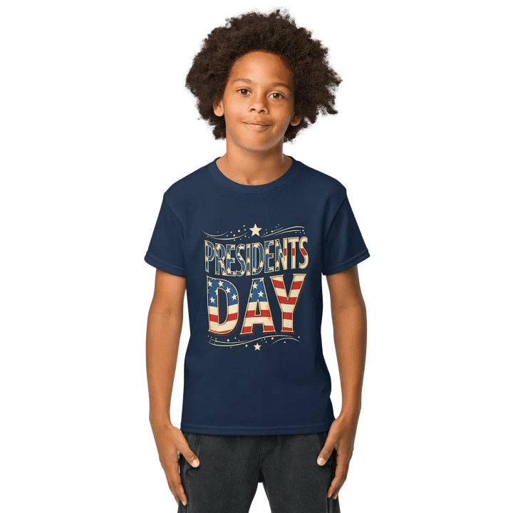 Patriotic Presidents Day Youth Tee product image (25)