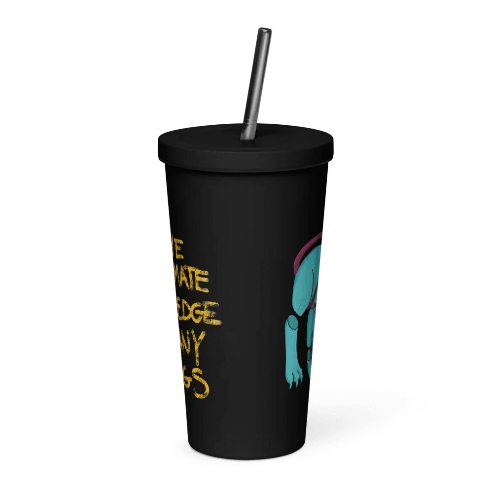 Demon Cat Insulated Tumbler with a Straw - Multicolor product image (4)