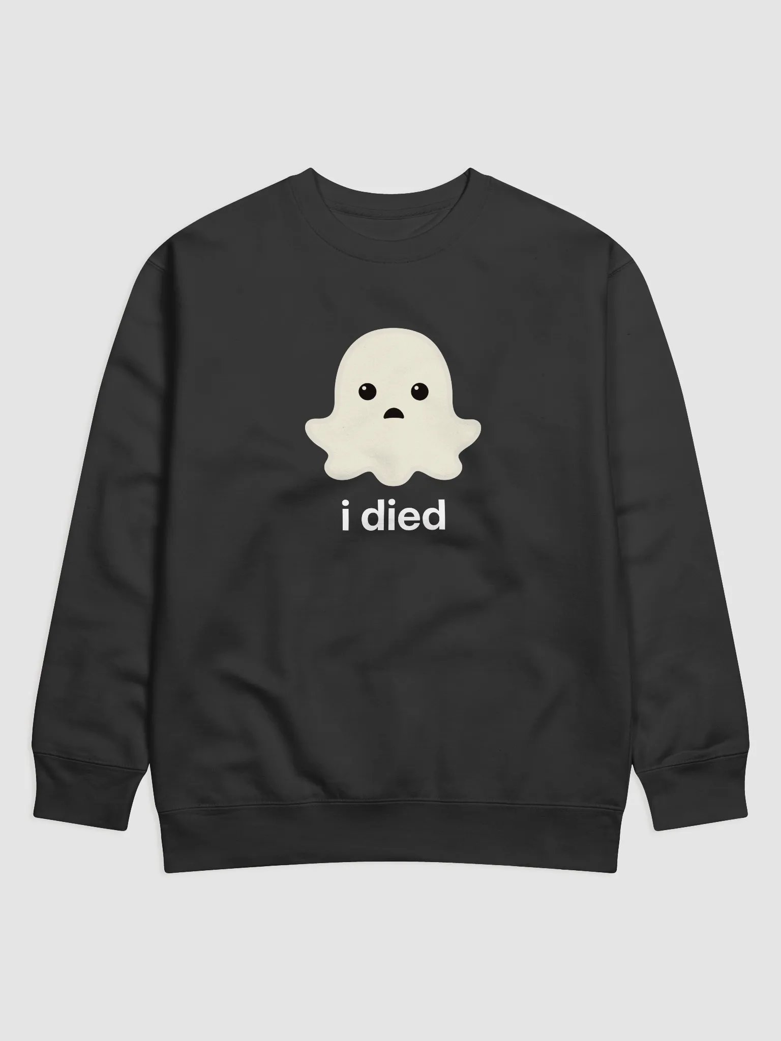 Sad Ghost Pullover Sweatshirt - Dark Color product image (6)