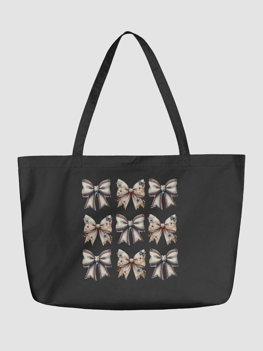 Spring Bows Baseball Butterfly Blooms Tote Bag product image (2)