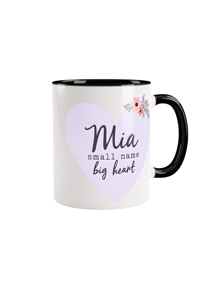 Celebrate the Beauty of Mia: Small Name, Big Heart – Personalized Mug Designs product image (1)