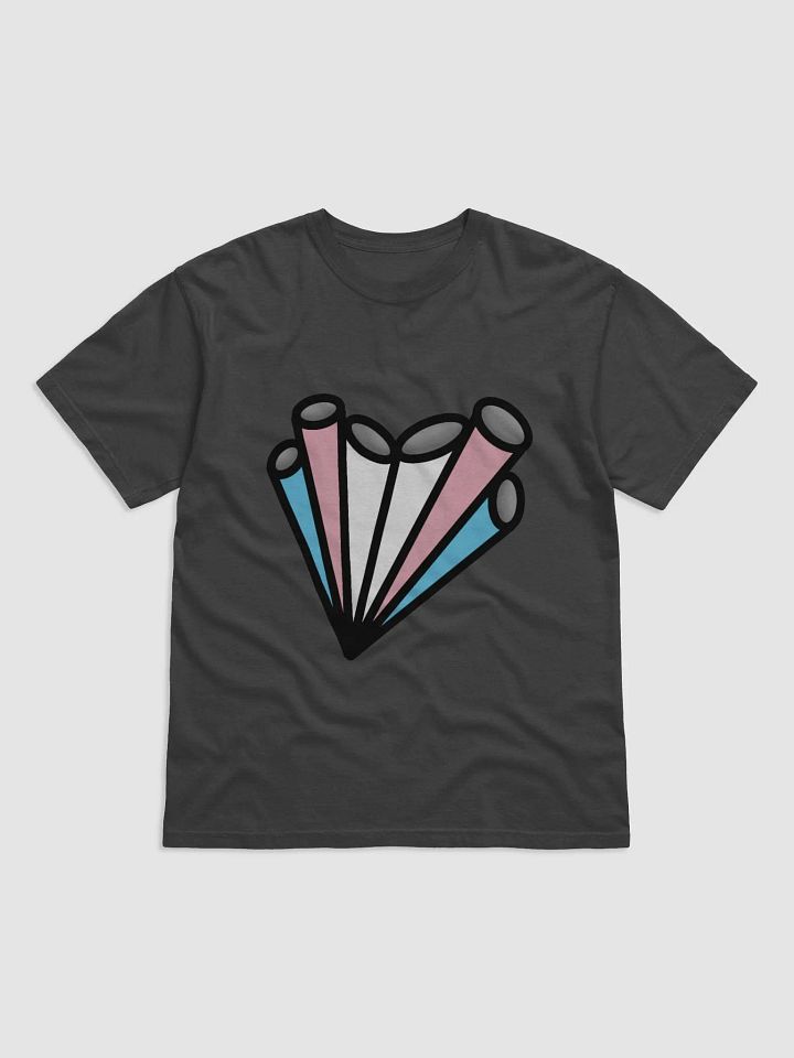 Trans Pride Pipe Heart comfy tee product image (1)