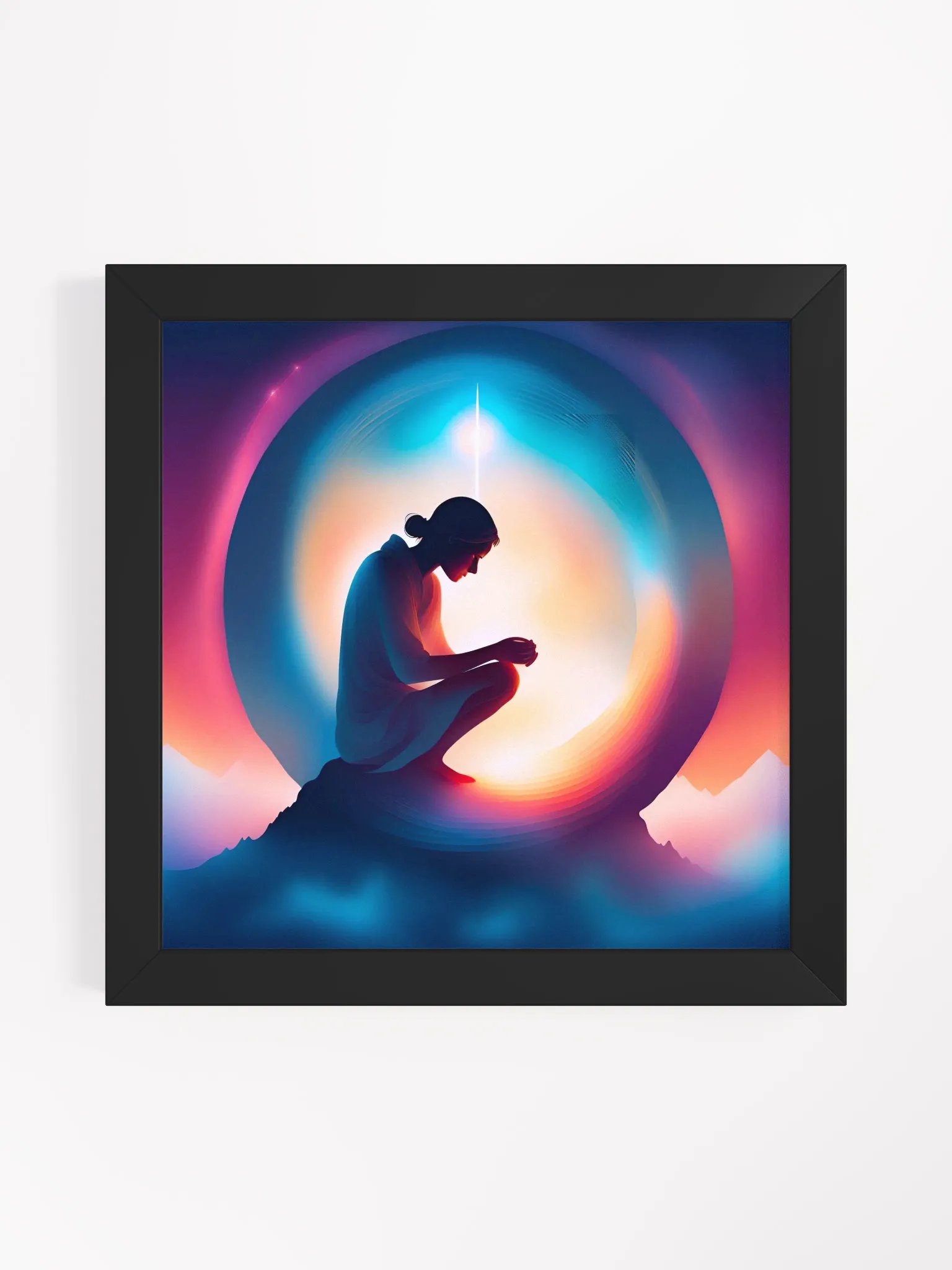 Healing in Radiant Silence - Framed High-Quality Matte Poster product image (1)