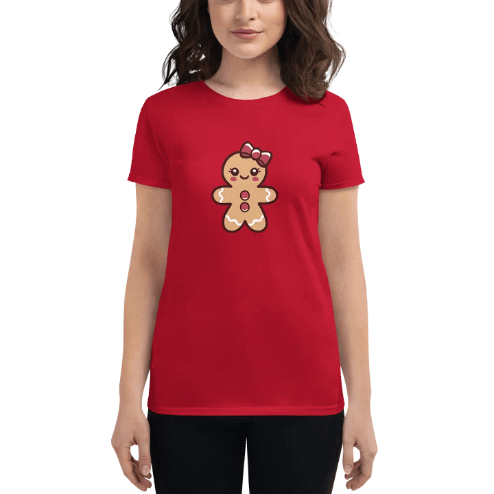 Gingerbread Girl Women's Middleweight T-Shirt product image (1)