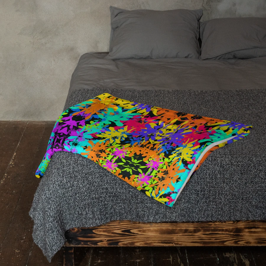 Bright Colourful Leaves Pattern Blanket product image (13)