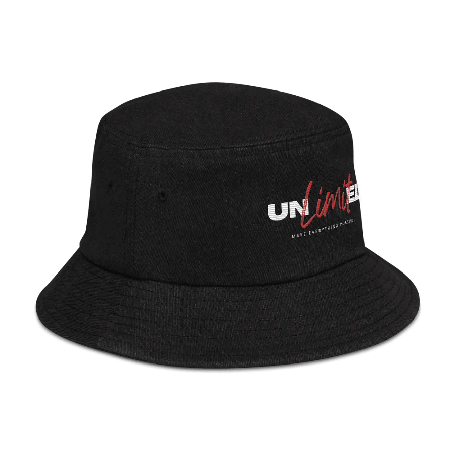 Unlimited Possibilities Denim Bucket Hat – High-Profile Confidence | Classic & Trendy product image (3)