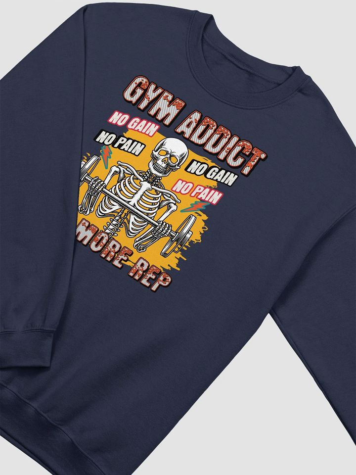 Gym Addict One More Rep Skeleton Sweatshirt product image (14)