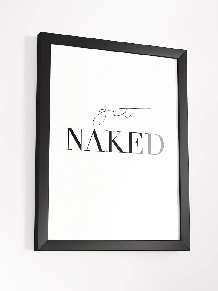 Naked Minimalism Framed Poster – Contemporary Abstract Wall Art | Elegant Monochrome Design | Premium Framed Décor for Modern Interiors product image (2)