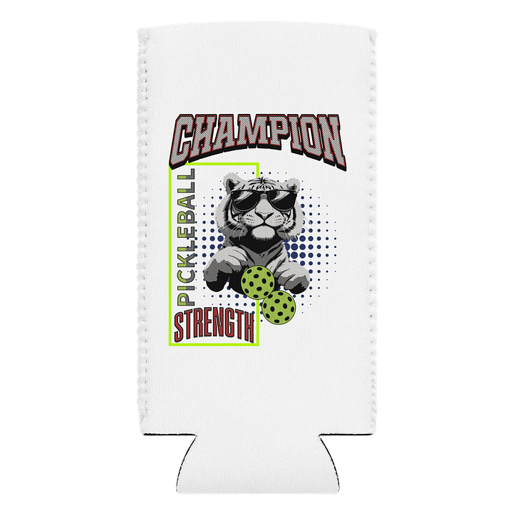 Champion Pickleball Strength Tiger Can Cooler product image (1)