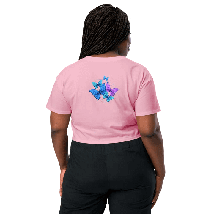 Butterfly: Womens crop t-shirt product image (2)
