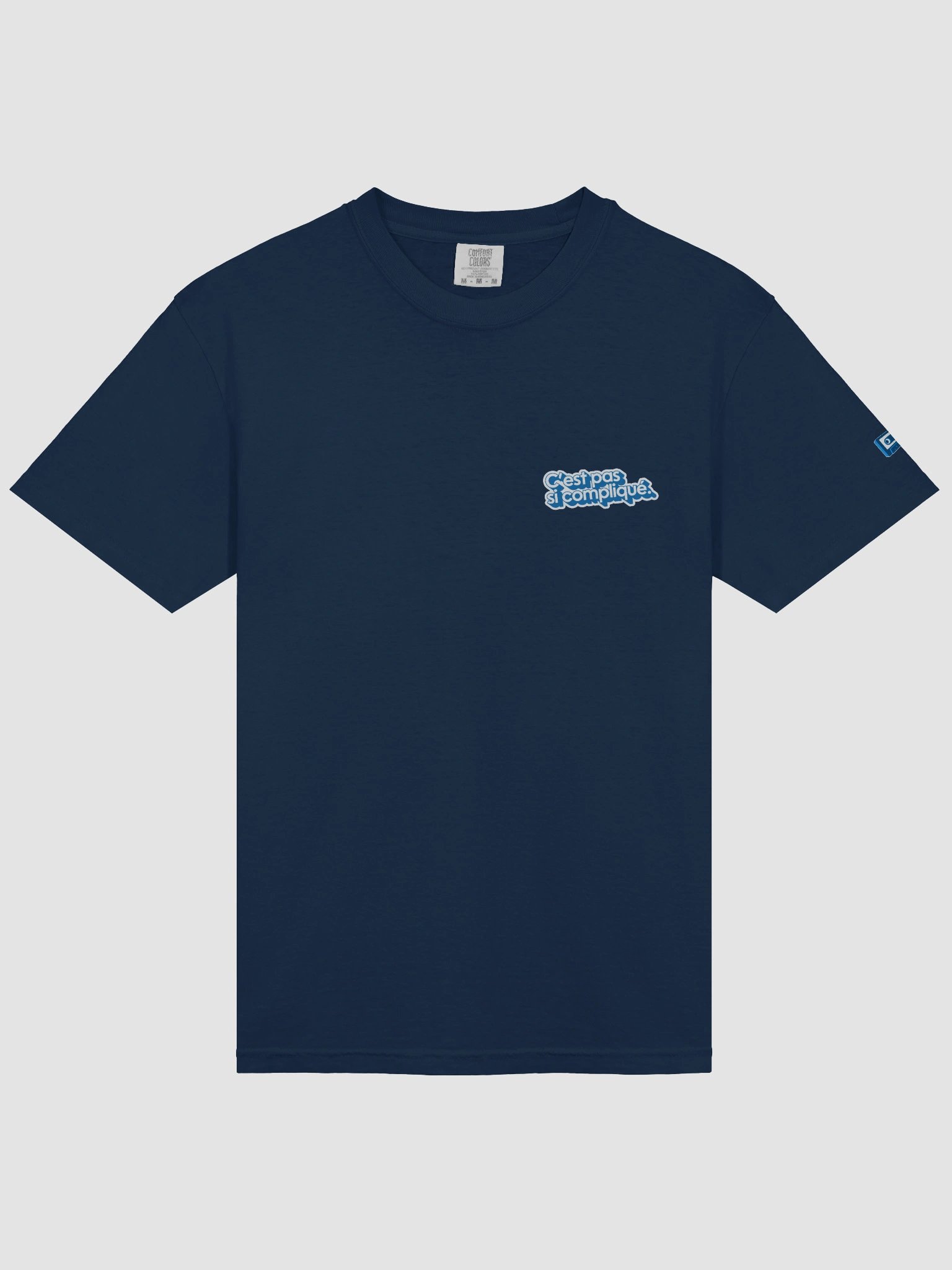 T-shirt C'est pas si compliqué. (petit logo bleu) product image (1)