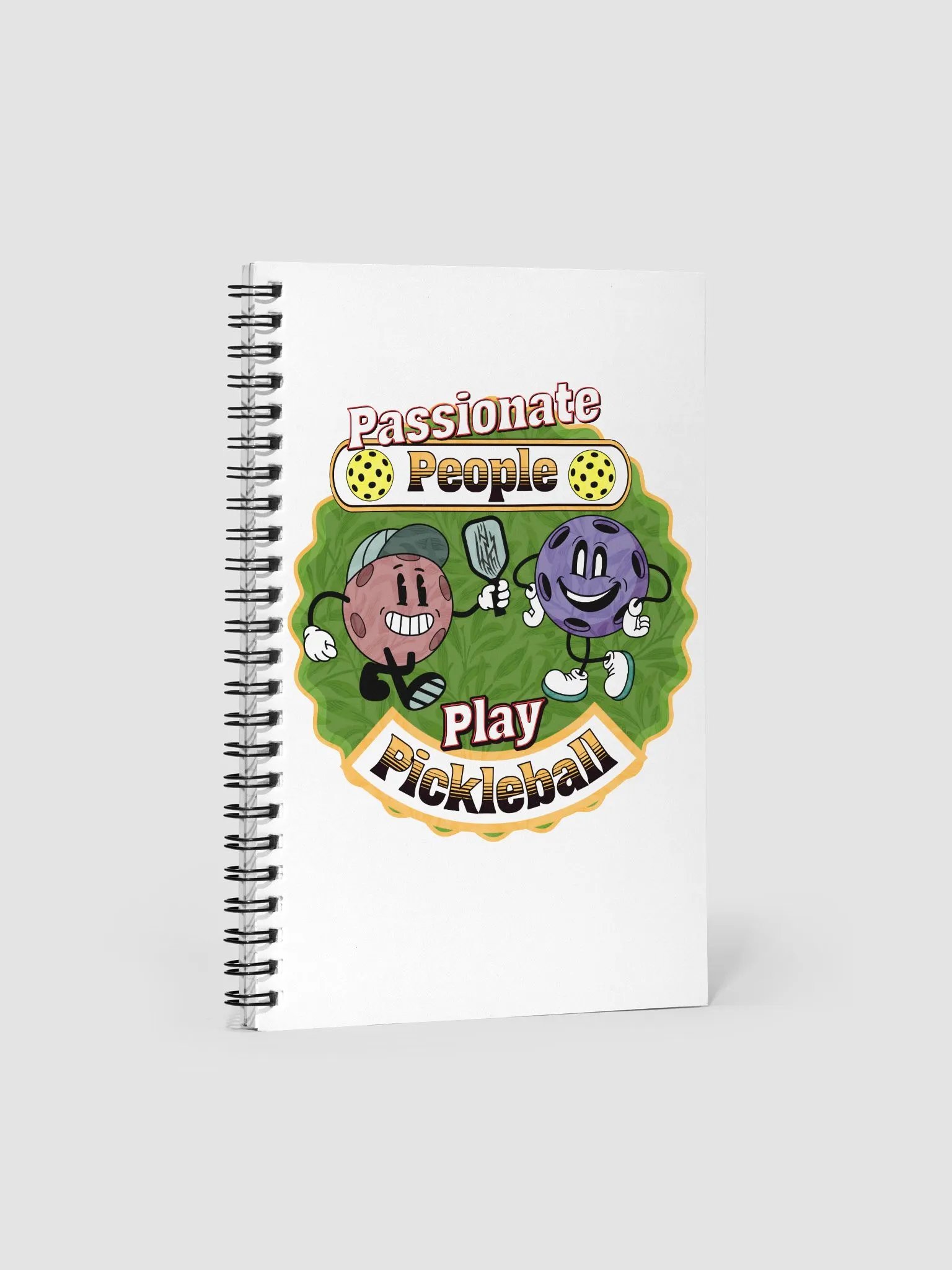 Passionate People Play Pickleball Spiral Notebook product image (1)