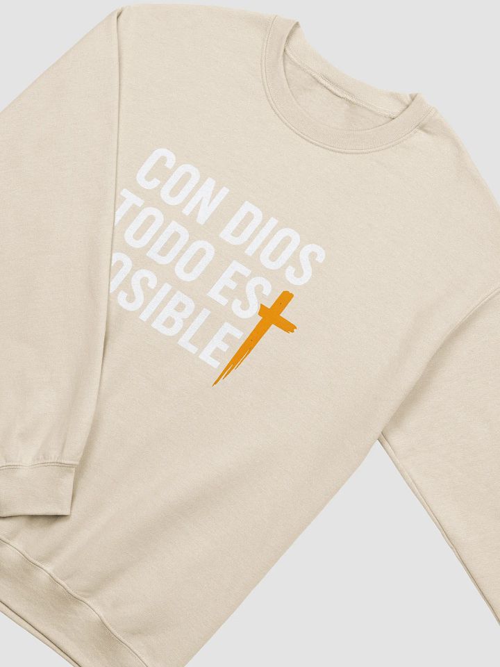 Sudadera Unisex Cuello Redondo | Con Dios todo es Posible product image (6)