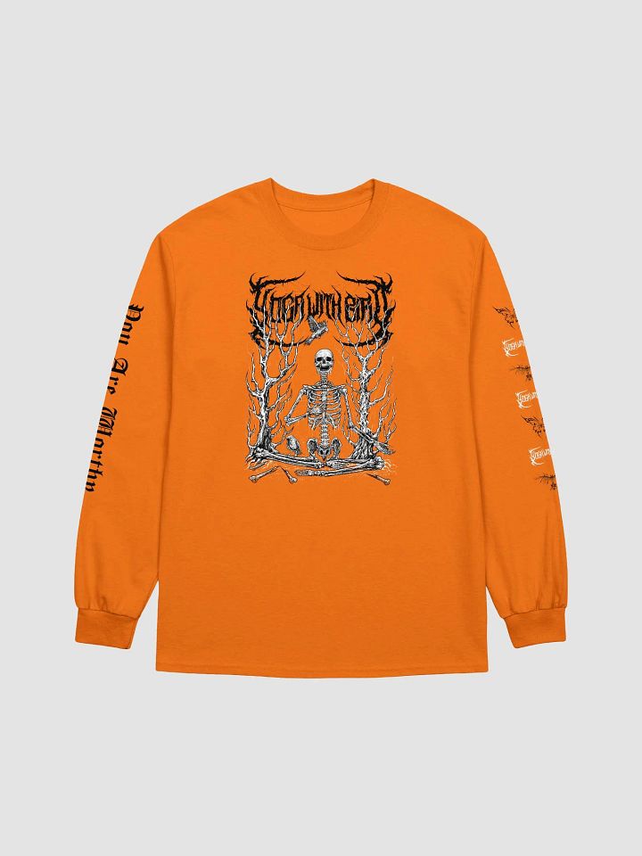 Corpse Pose Orange Long Sleeve product image (1)