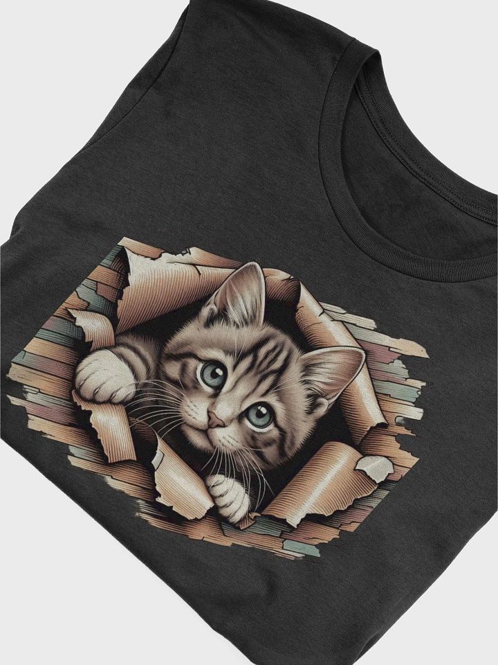 Peekaboo Kitten Unisex T-shirt product image (2)