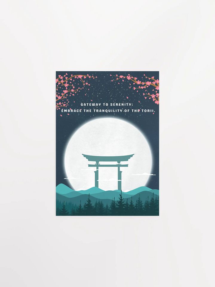 Tranquil Torii Moonlight Poster product image (1)