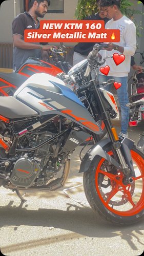 KTM Duke 160 sammma colour 😍 - Silver Metallic Matt Vera level 
#duke160 #ktm160 #ktm #duke #ktmduke160

KTM 
KTM duke 160
KT...