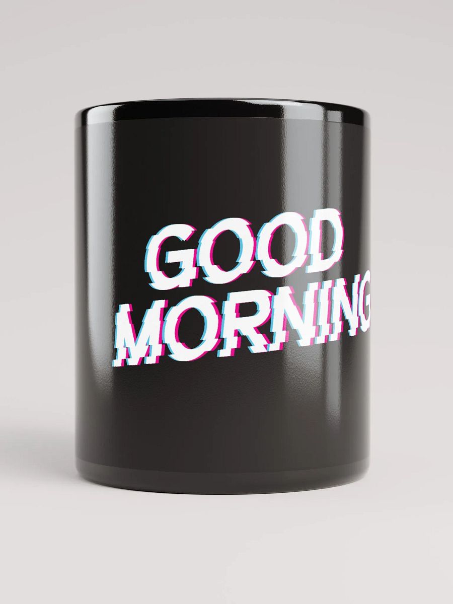 Good Morning Black Glossy Mug product image (1)