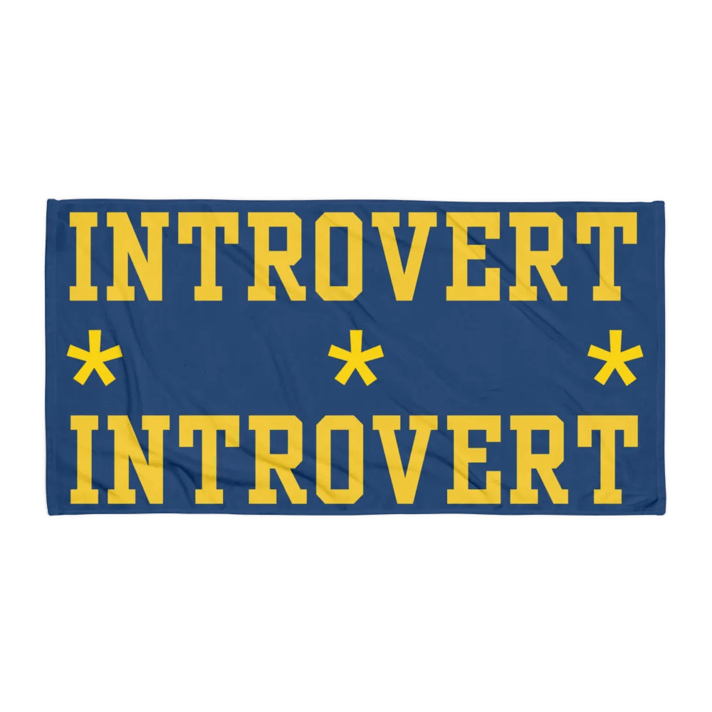 Introvert Beach Towel product image (1)