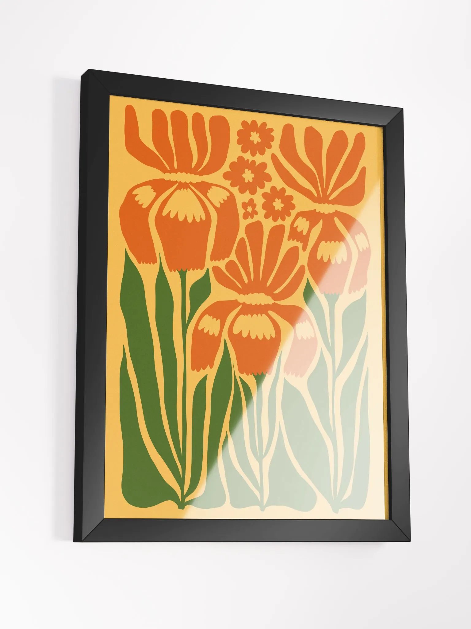Three Flowers in Full Bloom - Framed Poster product image (3)