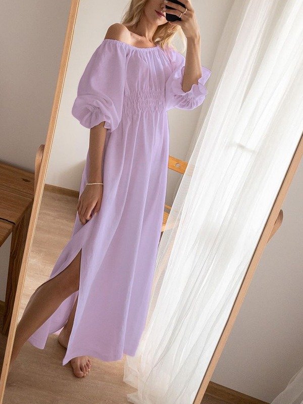 Ladies Loose Boho Cotton Linen Dress product image (3)
