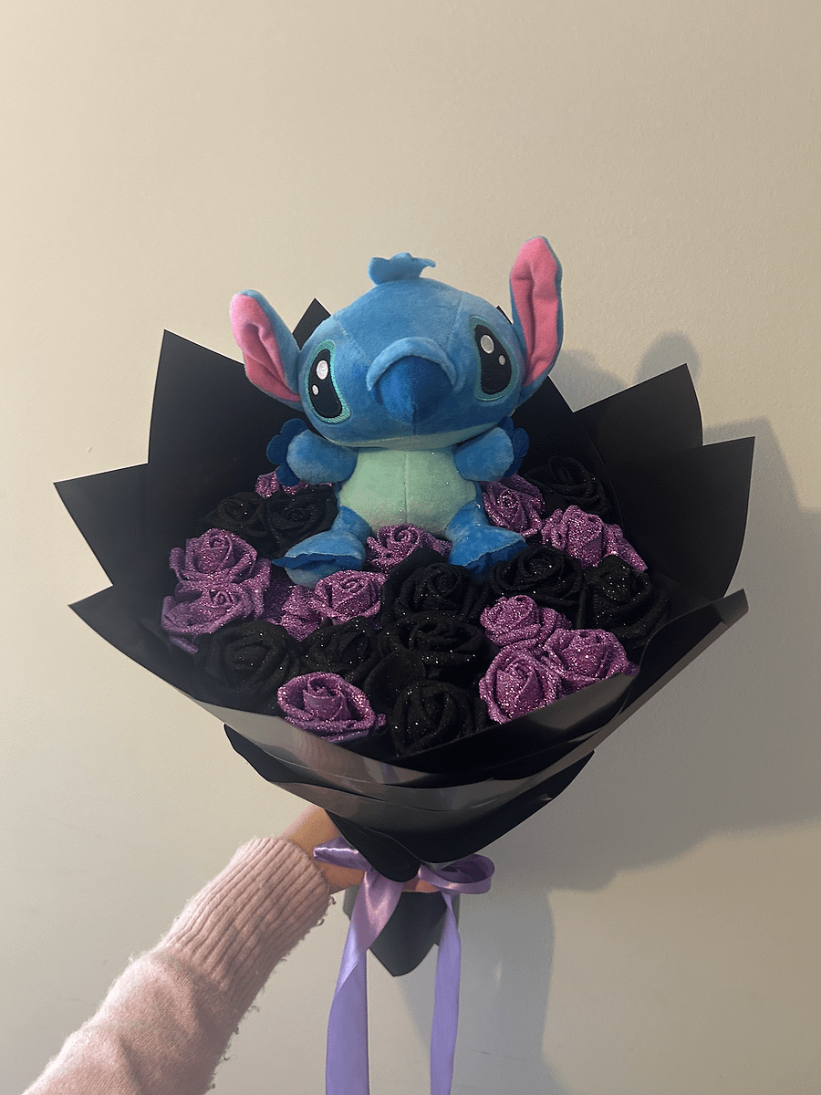 Purple & Black Glitter Bouquet product image (2)