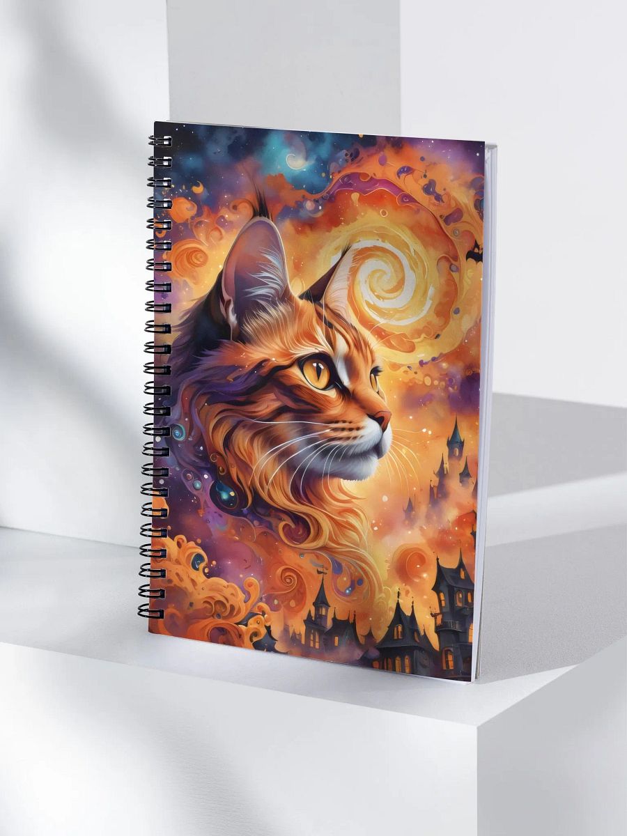 Feline Fantasy in the Galaxy Spiral Notebook product image (4)