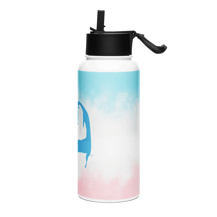BOURNE to Cape Cod™ | Blue Logo | Stainless Steel Water Bottle | Iconic Pink, White & Blue product image (2)