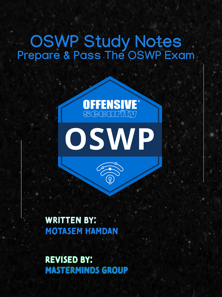 Offensive Security Wireless Professional Study Notes product image (1)