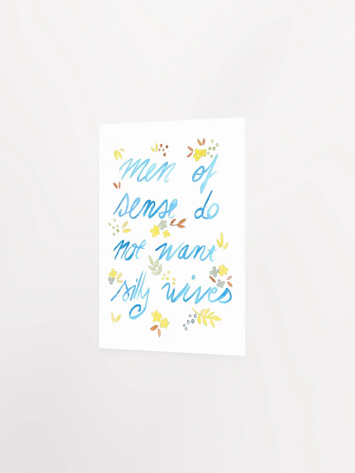 Men Of Sense - Blue & Yellow Art Print product image (4)