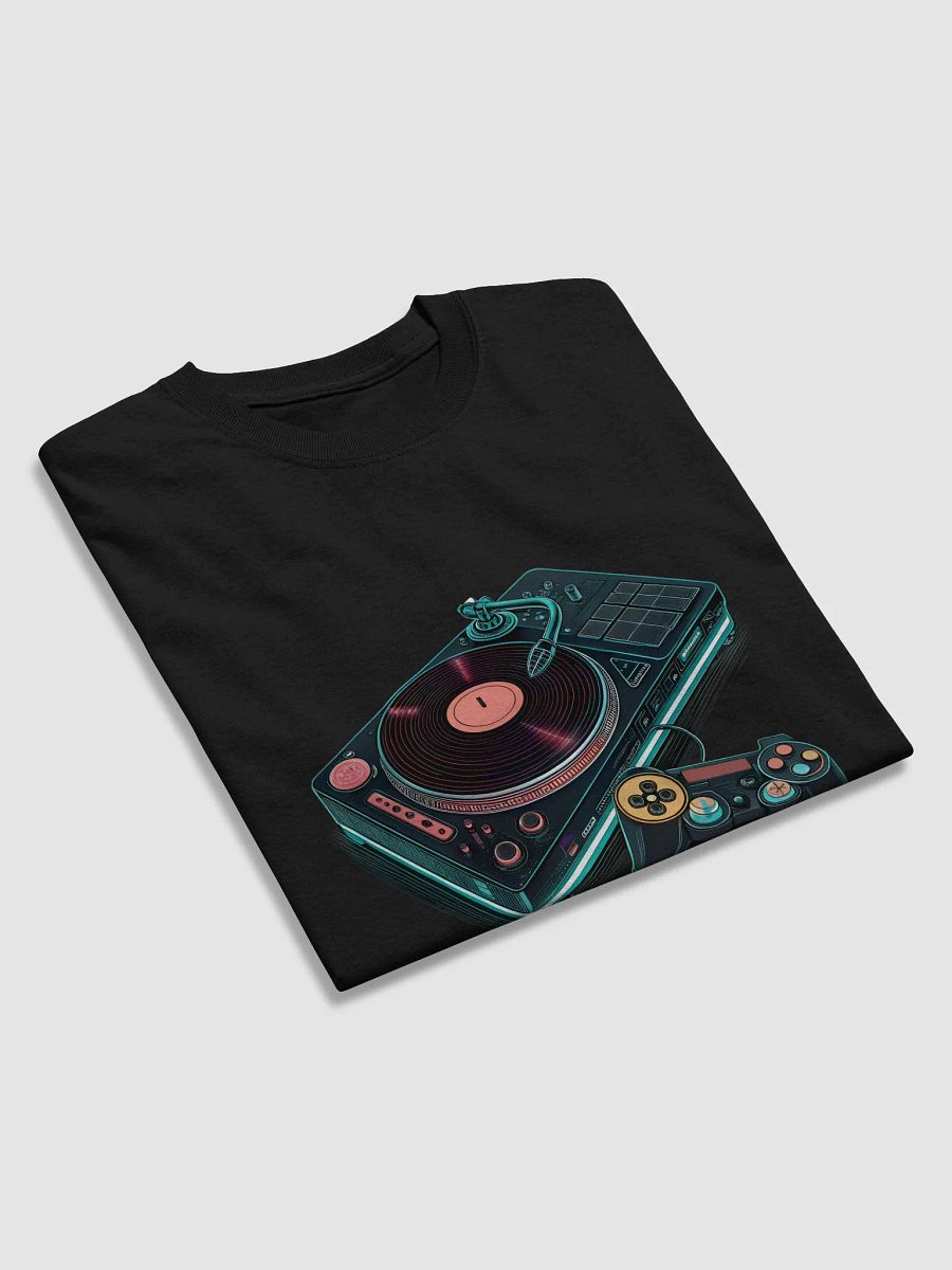 DJ Turntable Meets Gaming Console: Unique T-Shirt for Gamers and Music Lovers | Shop Now product image (4)