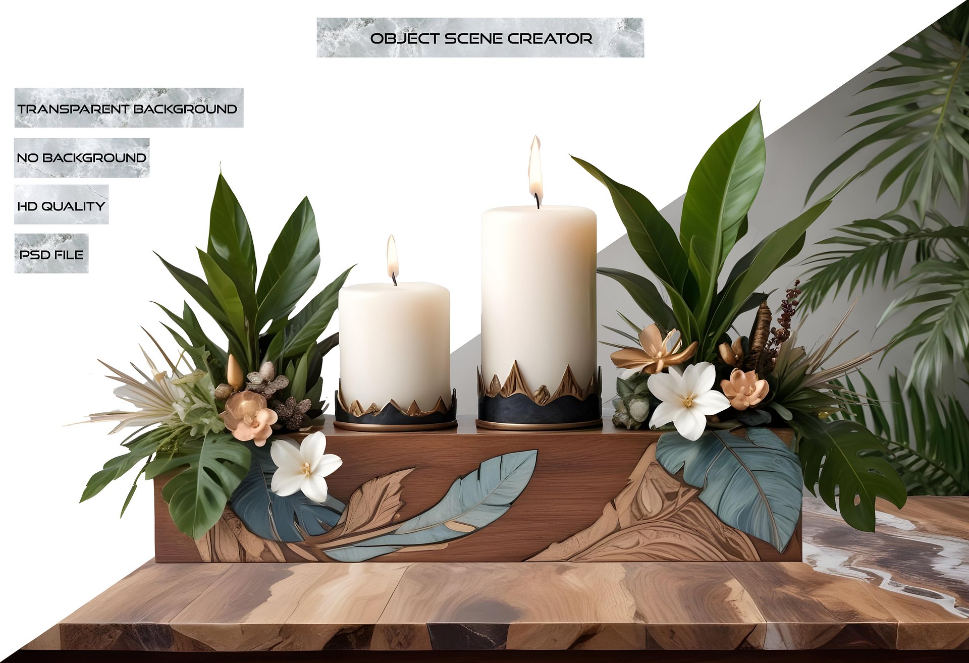 Dream of Eternity – Art Deco Candle Arrangement product image (2)