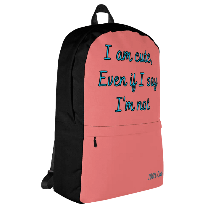 I'm NOT Cute Backpack Small (Pink) product image (2)