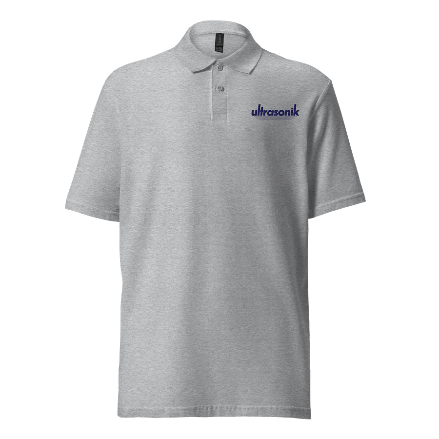 ultrasonik Logo Unisex Polo (White or Sport Grey) product image (1)