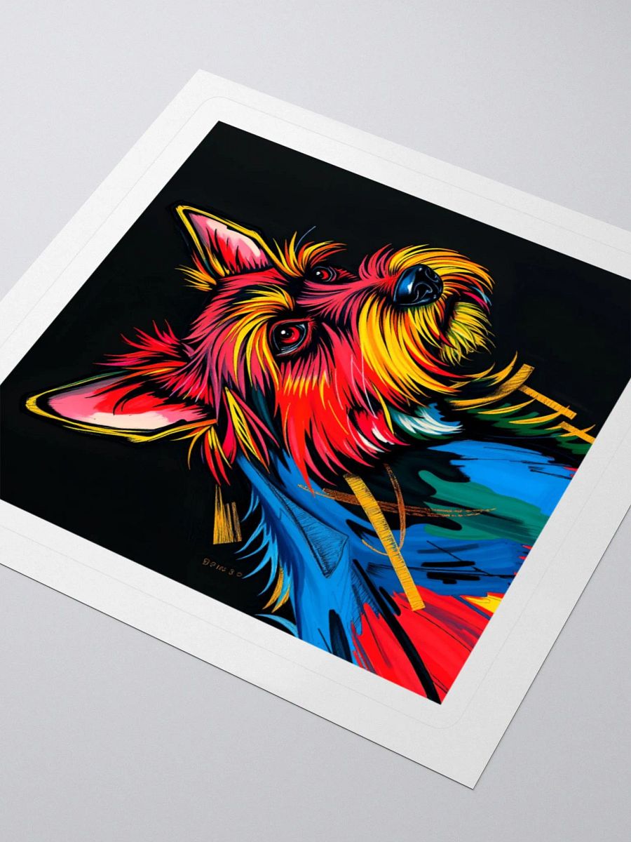 Vibrant Dog Art Kiss Cut Stickers product image (8)