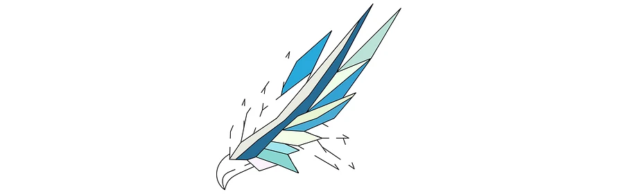 image partially completed and partially colored of a puzzle