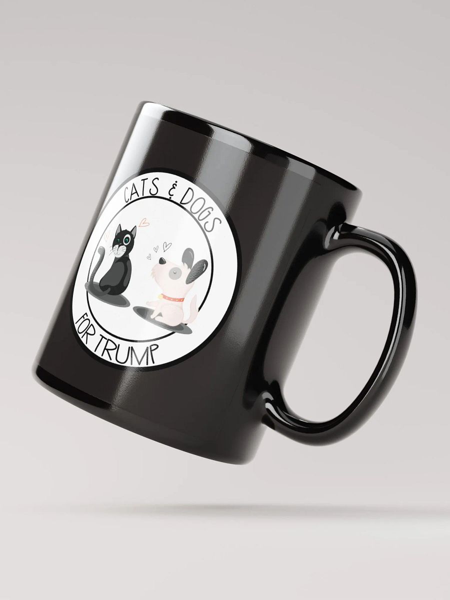 Cats & Dogs For Trump Black Mug product image (3)