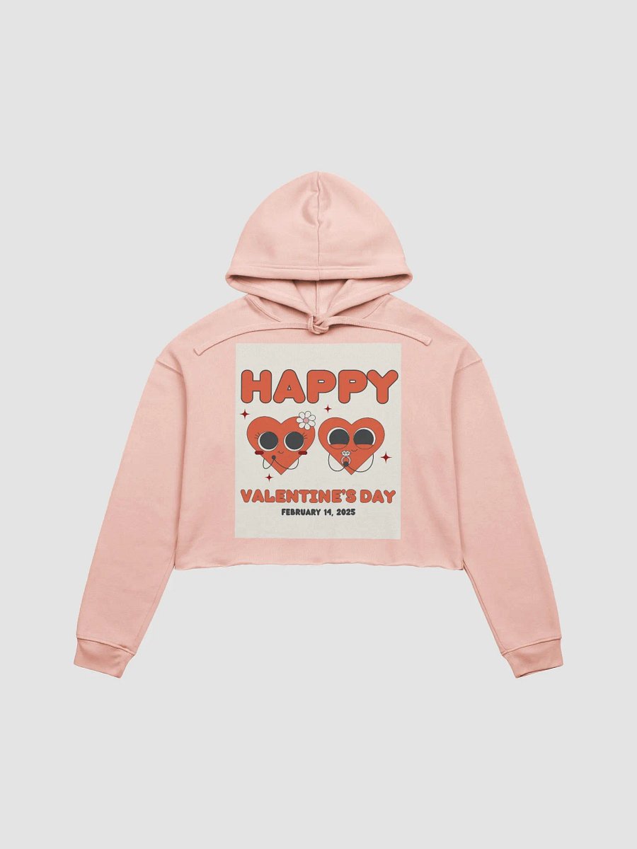Happy Hearts Valentine's Crop Hoodie product image (1)