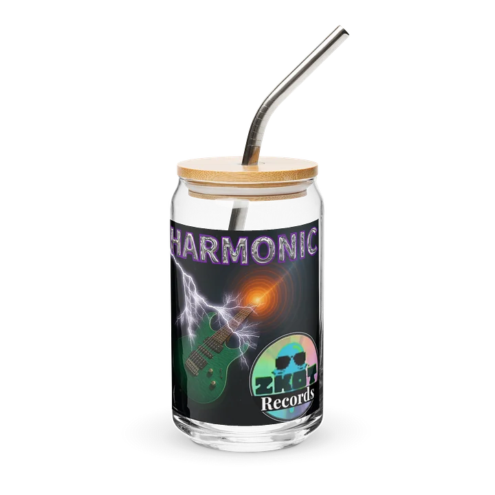Harmonic Album Cover Can Shaped Glass + Lid & Straw - Show your Support - Drinkware product image (1)