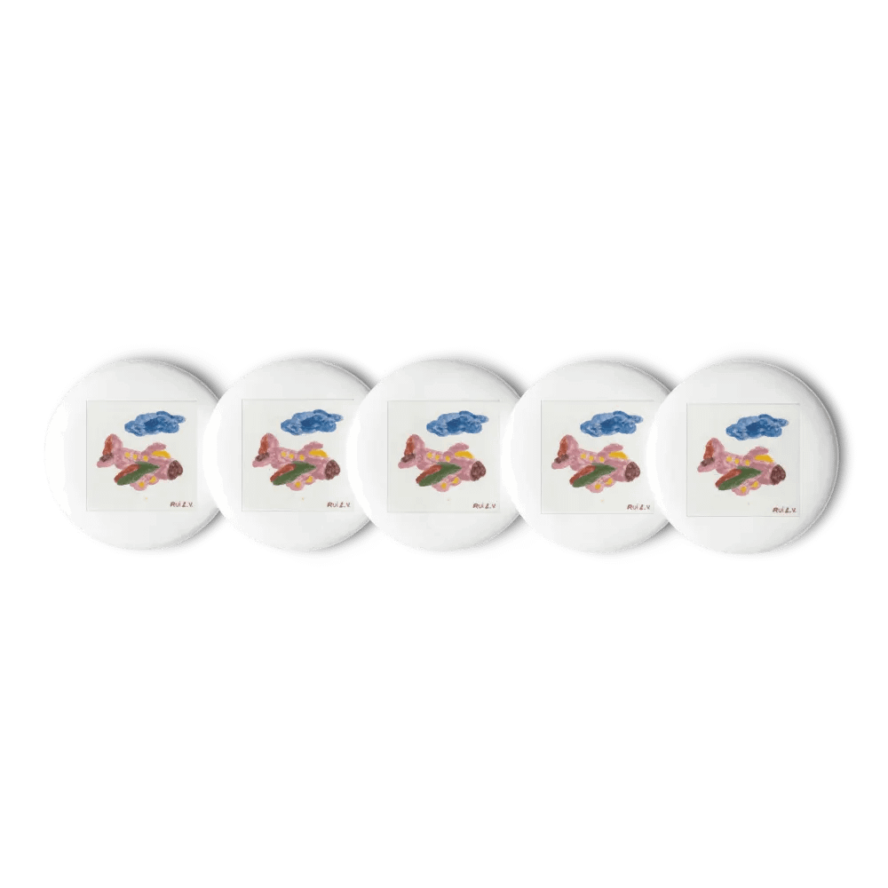 Kid Airplane (Set of Pin Buttons) product image (1)