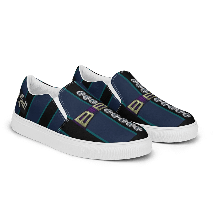 BBG Green & Blue Men's Diamond Cross Slip Ons product image (9)