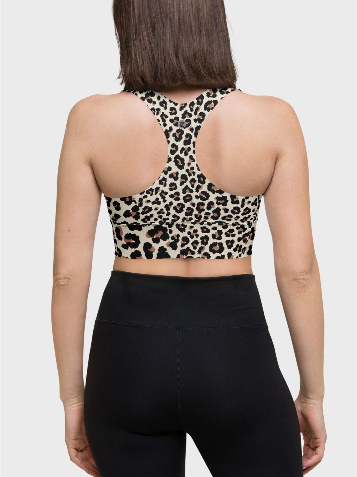 Hight Impact Bra "Abstract Animal Leopard Skin Fur Pattern" product image (5)