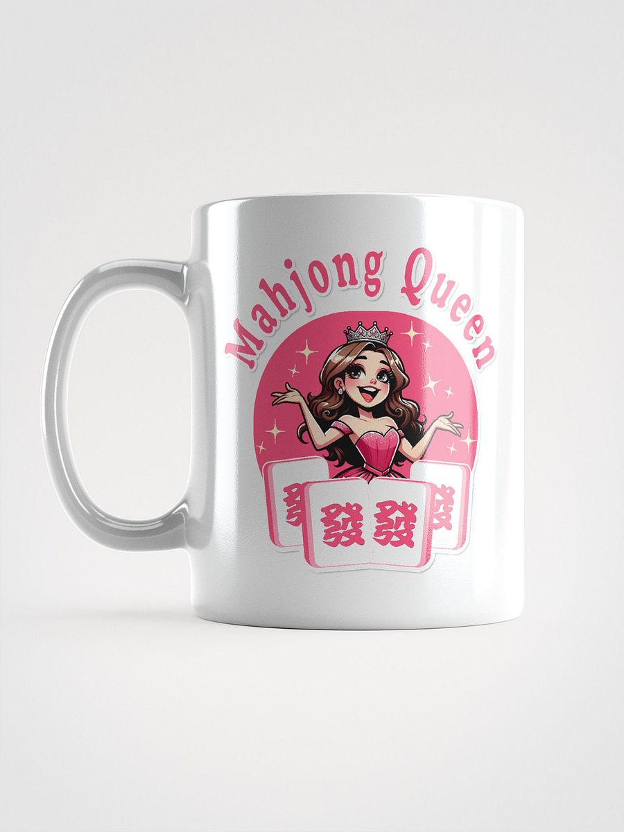 Pink Mahjong Queen WHITE COFFEE MUG product image (11)