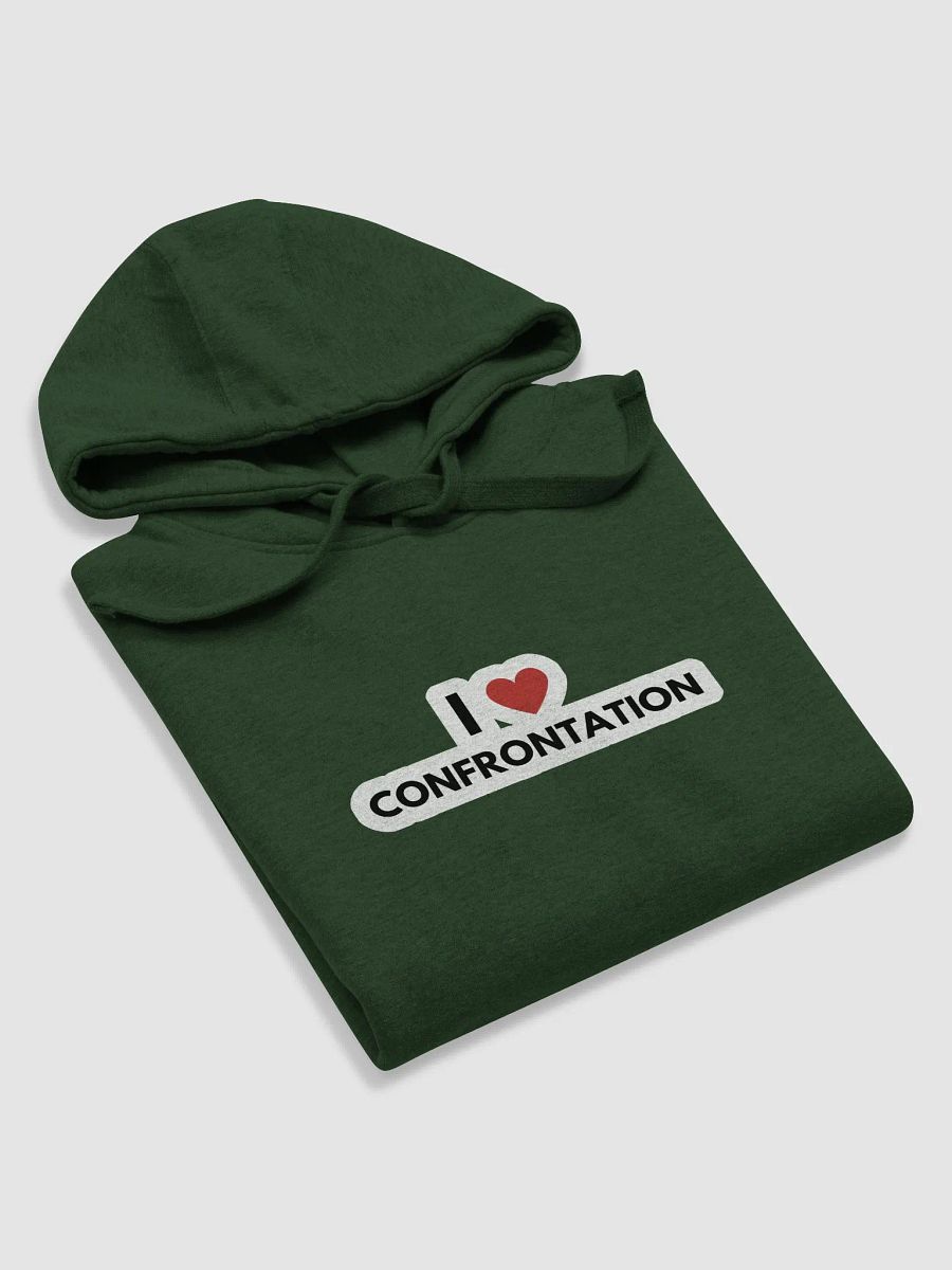 I <3 Confrontation (bubble design) printed heavyweight hoodie product image (5)