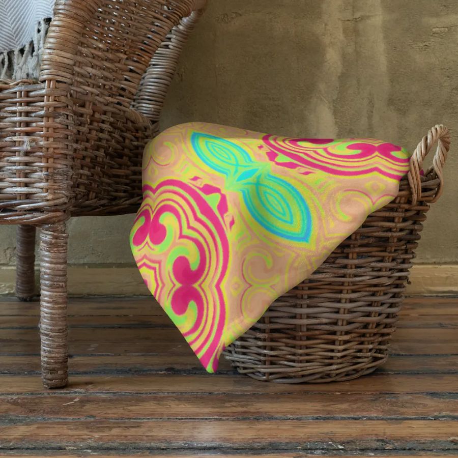 Bright Abstract Flower Blanket product image (8)